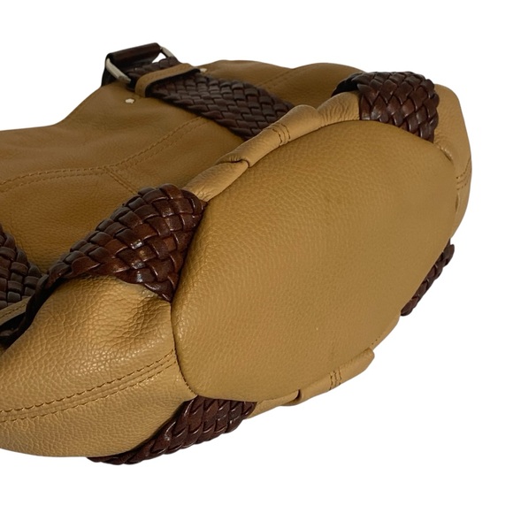 Tignanello Camel Tan Leather Double Handled Shoulder Bag - NWOT - Picture 8 of 15